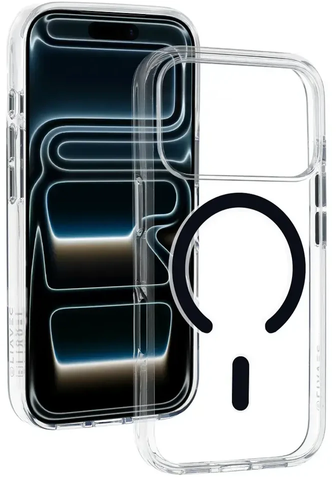 Liavec Pure dėklas skirtas iPhone 17 Pro juodos spalvos