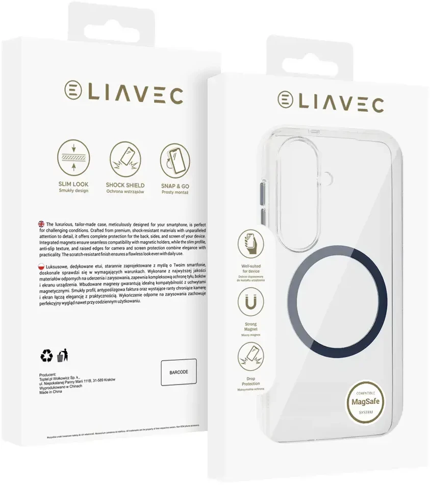 Liavec Pure dėklas telefonui Samsung Galaxy S26 mėlynas