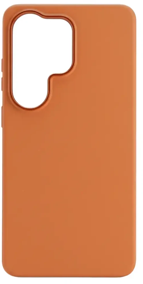 Liavec Silky dėklas su Metal Camera Frame for Samsung Galaxy S26 Ultra oranžinės spalvos