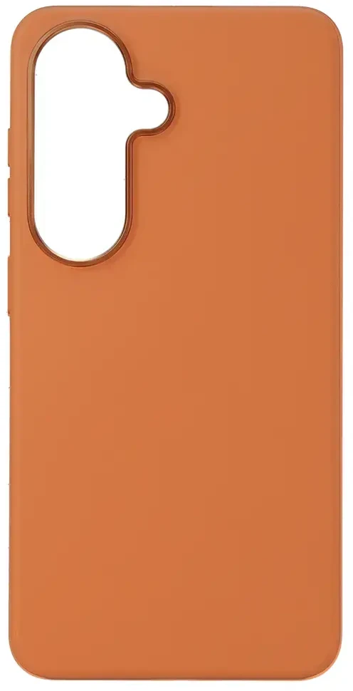 Liavec Silky dėklas su Metal Camera Frame for Samsung Galaxy S26 oranžinės spalvos