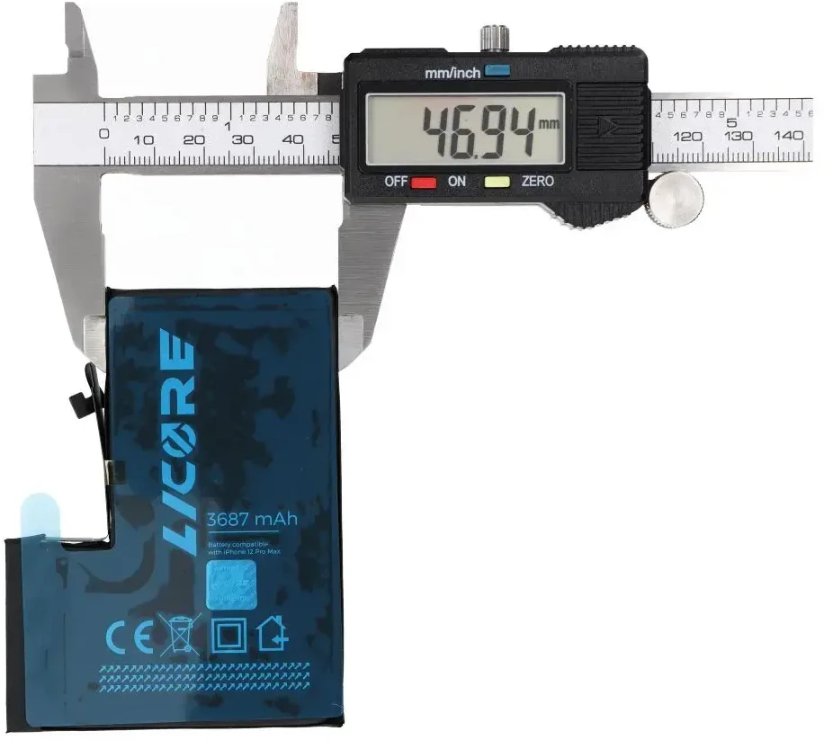 LICORE baterija, skirta IPHONE 12 Pro Max 3687 mAh
