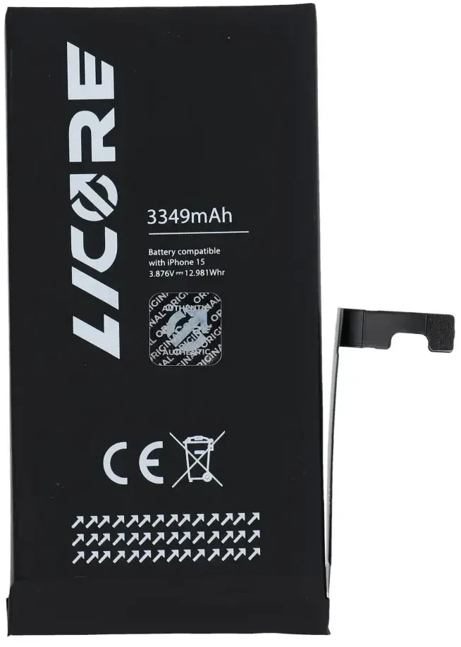 LICORE baterija, skirta IPHONE 15, 3349 mAh