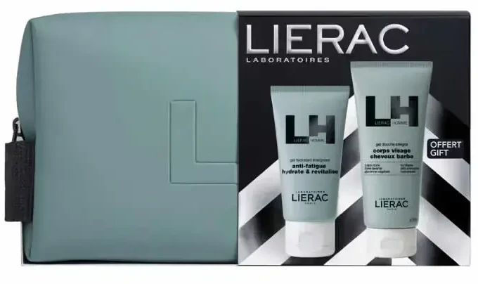 Lierac Homme Gel Hydratant Anti Fatigue, 50 ml Set 3 Pieces