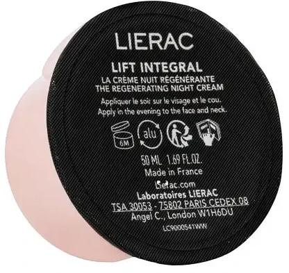 Lierac Paris „Lierac Lift Integral“ regeneruojamojo naktinio kremo papildymas, 50 ml
