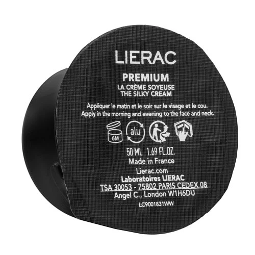 Lierac Premium La Creme Soyeuse The Silky Kreminis Refill veido kremo papildymas, 50 ml