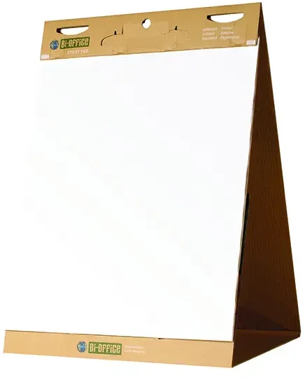 Priklijuojamasis stalinis konferencijų bloknotas BI-OFFICE EARTH, 20 lapų, 65 x 98 cm