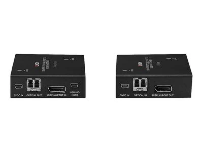 KVM Ilgintuvas - LINDY Šviesolaidinis DisplayPort 1.2 ir USB KVM Ilgintuvas, 3840x2160 60Hz, 300 m