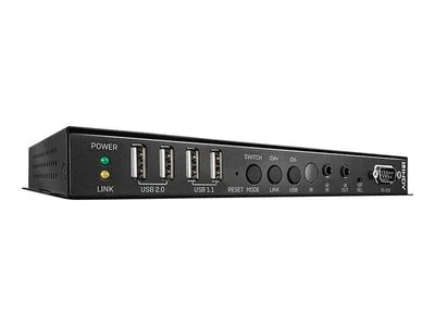 AV Prailgintuvas - LINDY 4K HDMI ir USB per IP Prailgintuvas, 100 m, Juodas