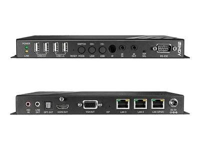 AV Prailgintuvas - LINDY 4K HDMI ir USB per IP Prailgintuvas, 100 m, Juodas