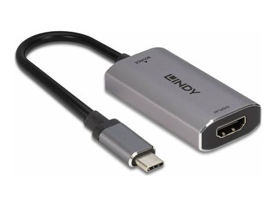 Adapteris - LINDY USB Type C į HDMI 8K60 Konverteris, Pilkas
