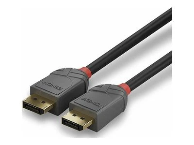 Lindy DisplayPort 1.2, Anthra Line 4K UHD M/M, juodas, 5m