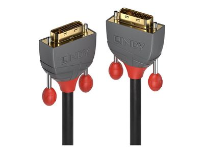 Vaizdo Kabelis - LINDY Anthra Line DVI-D Dual Link Kabelis M/M, 2560x1600, 9.9 Gbps, 1 m, Juodas