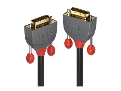 Vaizdo Kabelis - LINDY Anthra Line DVI-D Dual Link Kabelis M/M, 2560x1600, 9.9 Gbps, 1 m, Juodas