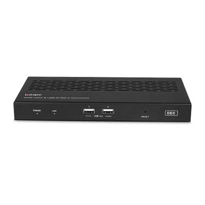 AV Sistema - LINDY 4K30 HDMI ir USB per IP Decoder 100m Cat.6, IR Palaikymas