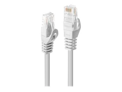 Tinklo Kabelis - LINDY Cat.6 U/UTP Tinklo Kabelis, RJ45, M/M, 250MHz, CCA, 1 m, Baltas