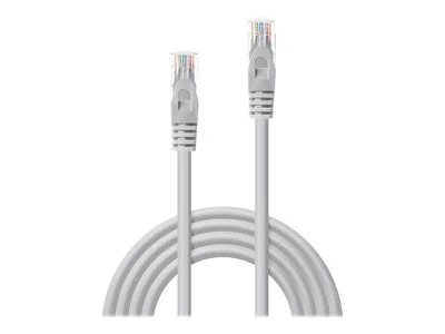 Tinklo Kabelis - LINDY Cat.6 U/UTP Tinklo Kabelis, RJ45, M/M, 250MHz, CCA, 0.3 m, Pilkas