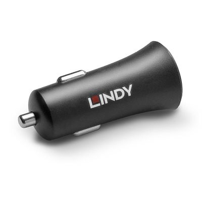 Automobilinis įkroviklis - LINDY 27W USB Type C PD automobilinis įkroviklis 12-24V DC