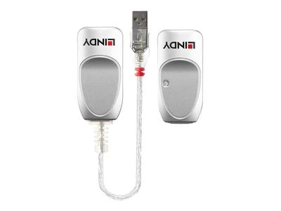 USB Prailginimo Laidas - LINDY USB 1.1 Cat.6 Prailginimo Laidas, 50 m, Skaidrus