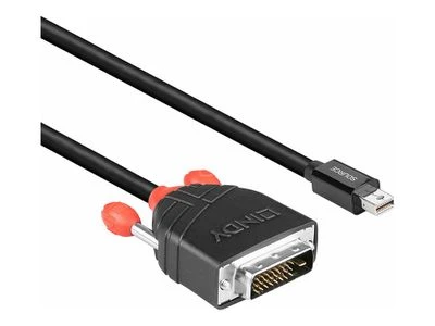 Lindy Adapteris - Mini DisplayPort į DVI 1m 1920x1200@60Hz Nikelio Danga