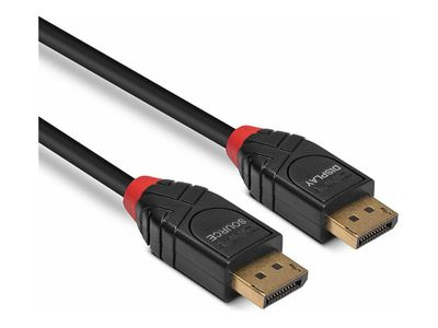 DisplayPort Kabelis - LINDY Aktyvus DisplayPort 1.4 Kabelis, 5 m, Juodas
