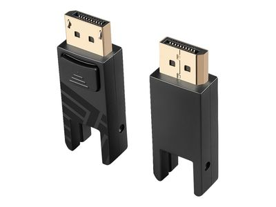 DisplayPort Kabelis - LINDY Šviesolaidinis Hibridinis DisplayPort 1.4 Kabelis, M/M, 40 m, Juodas