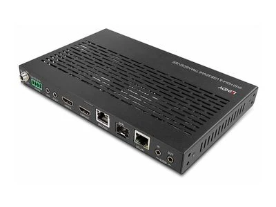 AV Ilgiklis - LINDY 4K60 HDMI & USB SDVoE Prailgintuvas, USB, Garsas, IR, RS232 Signalai, Juodas