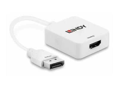 „Lindy“ HDMI į „DisplayPort 4K“ baltą