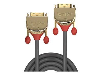 DVI Kabelis - LINDY Gold Line DVI-D Dual Link Kabelis, M/M, 2560x1600 60Hz, 1 m