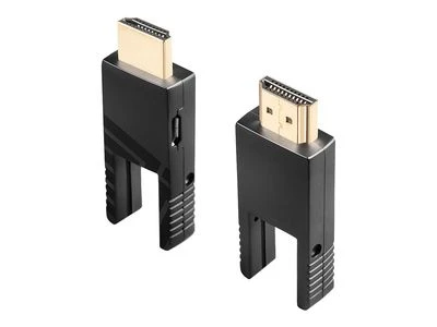 HDMI Laidas - LINDY Šviesolaidinis Hibridinis Micro-HDMI 4K60 Laidas, 18Gbps, Atsparus Micro-HDMI, HDMI, DVI, 10 m, Juodas