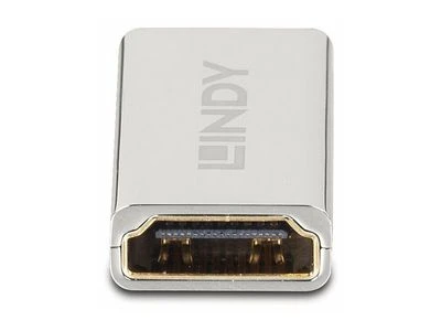 Adapteris - LINDY HDMI 2.1 F/F Adapteris, 48Gbps, 8K, UHD, 60Hz, Sidabrinis