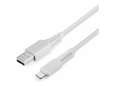USB Kabelis - LINDY USB Type A į Lightning Laidas, M/M, 480Mbps, 0.5 m, Baltas