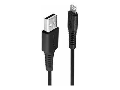 USB Kabelis - LINDY USB Type A į Lightning Laidas, M/M, 480Mbps, 0.5 m, Juodas