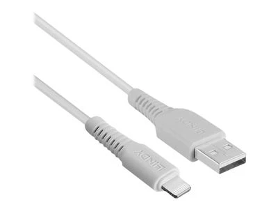 Kabelis - LINDY USB Type A į Lightning kabelis 3m 480Mbps baltas