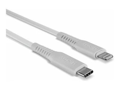 USB Kabelis - LINDY USB Type C į Lightning Laidas, 2 m, Baltas