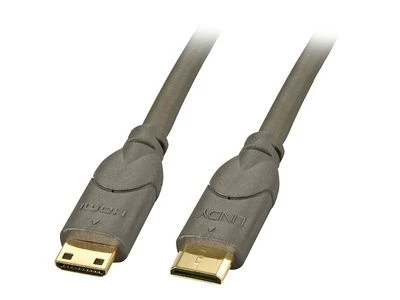Mini HDMI į Mini HDMI 0.5m kabelis su auksinėmis jungtimis