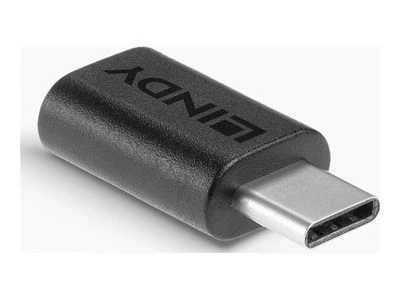 USB Adapteris - LINDY USB 3.2 Type C į C M/F Adapteris, Juodas