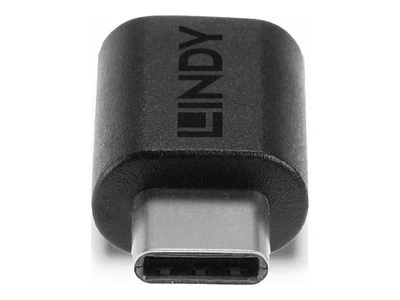 USB Adapteris - LINDY USB 3.2 Type C į C M/F Adapteris, Juodas