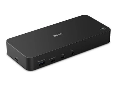 LINDY DST-Pro dokavimo stotelė su priekiniais USB prievadais