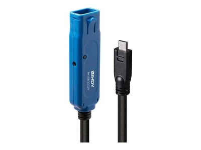 USB Prailginimo Laidas - LINDY USB 3.2 C/A Prailginimo Laidas 5Gbps 8m, Juodas