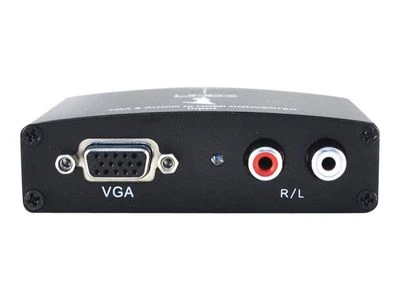 Lindy VGA oraz Audio na HDMI juoda