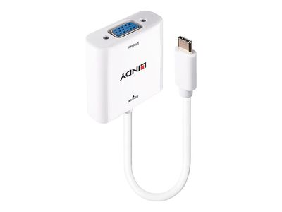 Adapteris - LINDY USB Type C į VGA Konverteris, Baltas
