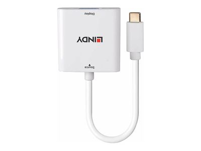 Adapteris - LINDY USB Type C į VGA Konverteris, Baltas