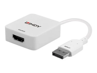 Adapteris - LINDY HDMI 18G į DisplayPort 1.2 Konverteris, 3840x2160@60Hz, Baltas