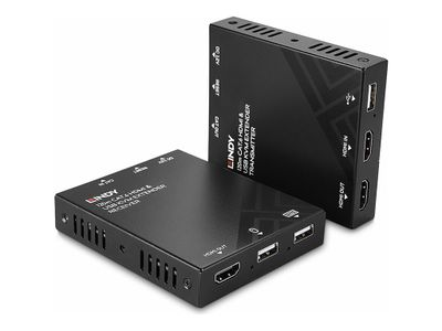 KVM Prailginimas - LINDY Cat.6 KVM Prailginimas, 120 m, Juodas