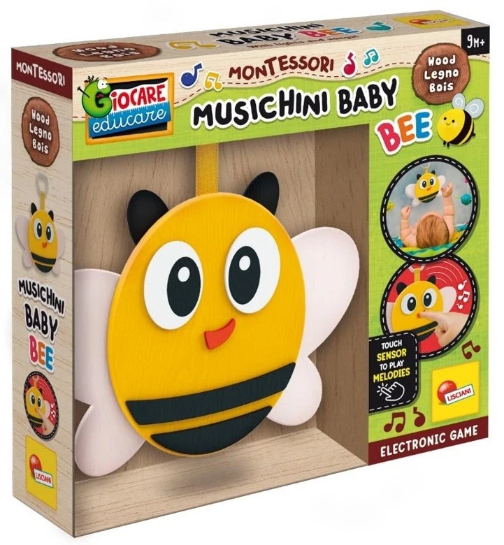 Lisciani Montessori medinis žaislas – muzikinė bitė