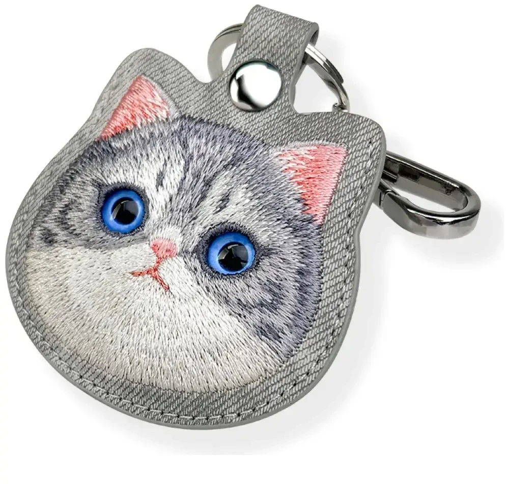 Dėklas daiktų ieškikliui Nimmy New Big Eyed Pet 2.0 Cat pilkos spalvos