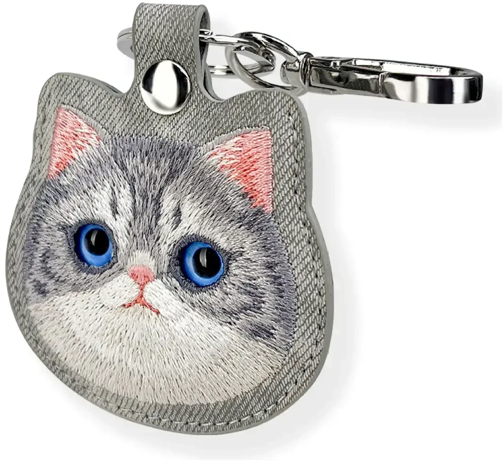 Dėklas daiktų ieškikliui Nimmy New Big Eyed Pet 2.0 Cat pilkos spalvos