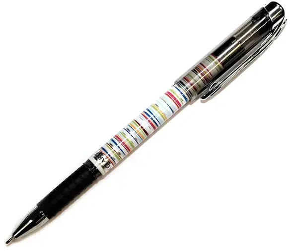 Lodīšu pildspalva CLARO JAZZ 0.7 mm krāsains korpuss, melna tinte, 1 gab/blisterī
