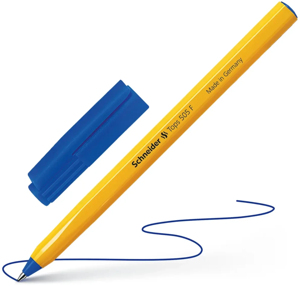 Schneder Tušinukas TOPS 505 F, Schneider, 0.4mm, mėlynos sp.