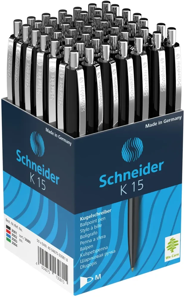 Schneider Długopis automatinis K15 M Juodas (SR3081)